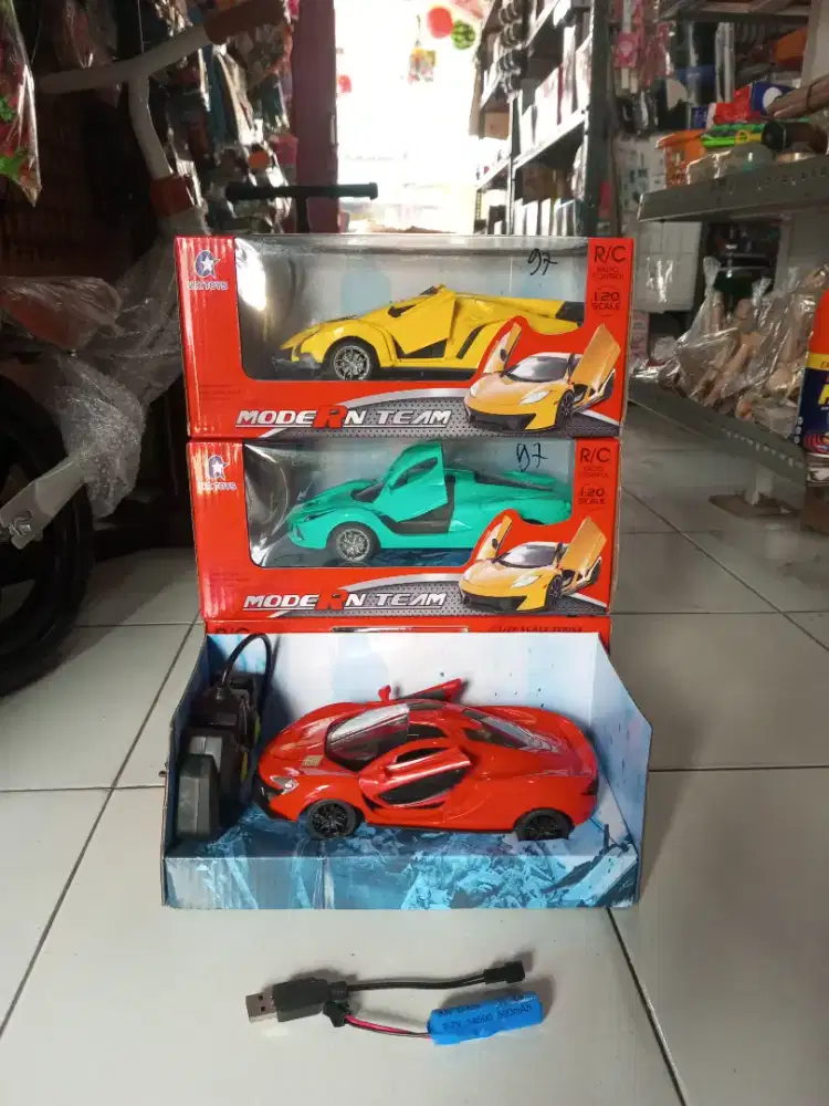 Mainan anak remot control lambo modern team cas