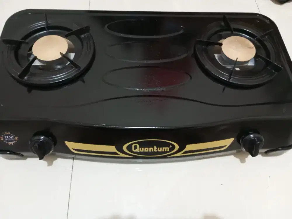 Kompor quantum 2 Tungku hitam