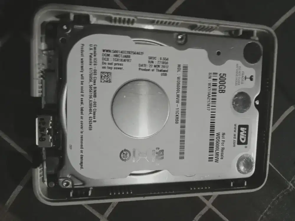 Hard disk external portable WD500GB