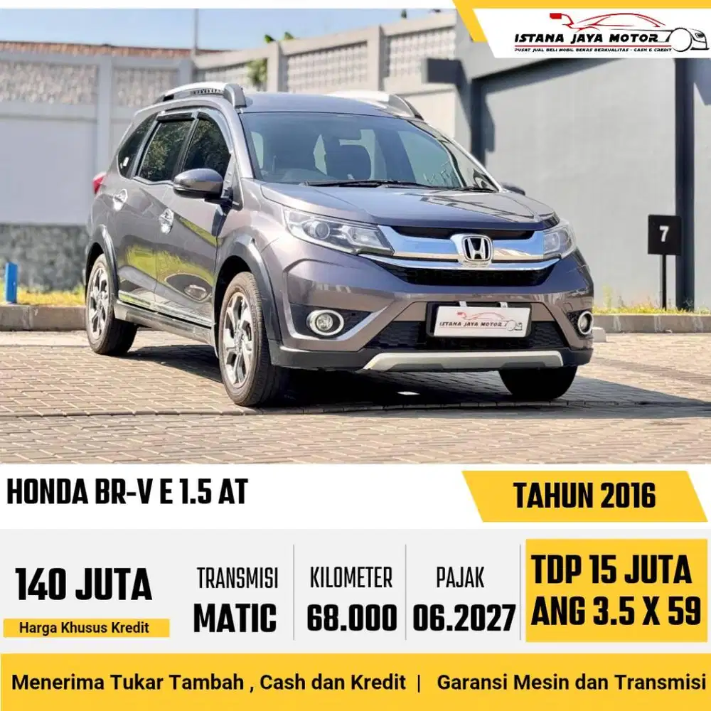 [BERGARANSI] Honda BR-V E 1.5 Automatic 2016 Abu