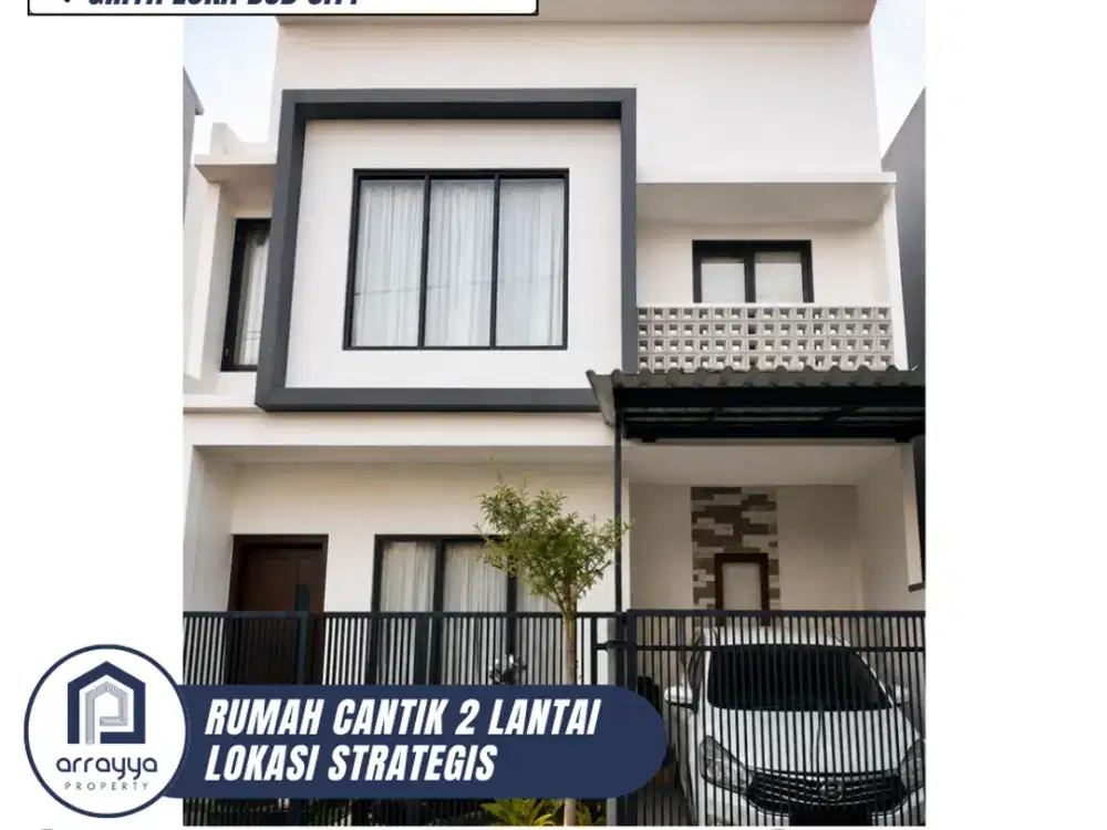 DIJUAL RUMAH CANTIK 2 LANTAI SIAP HUNI LINGKUNGAN ASRI DI GRIYA LOKA BSD (ARB12)