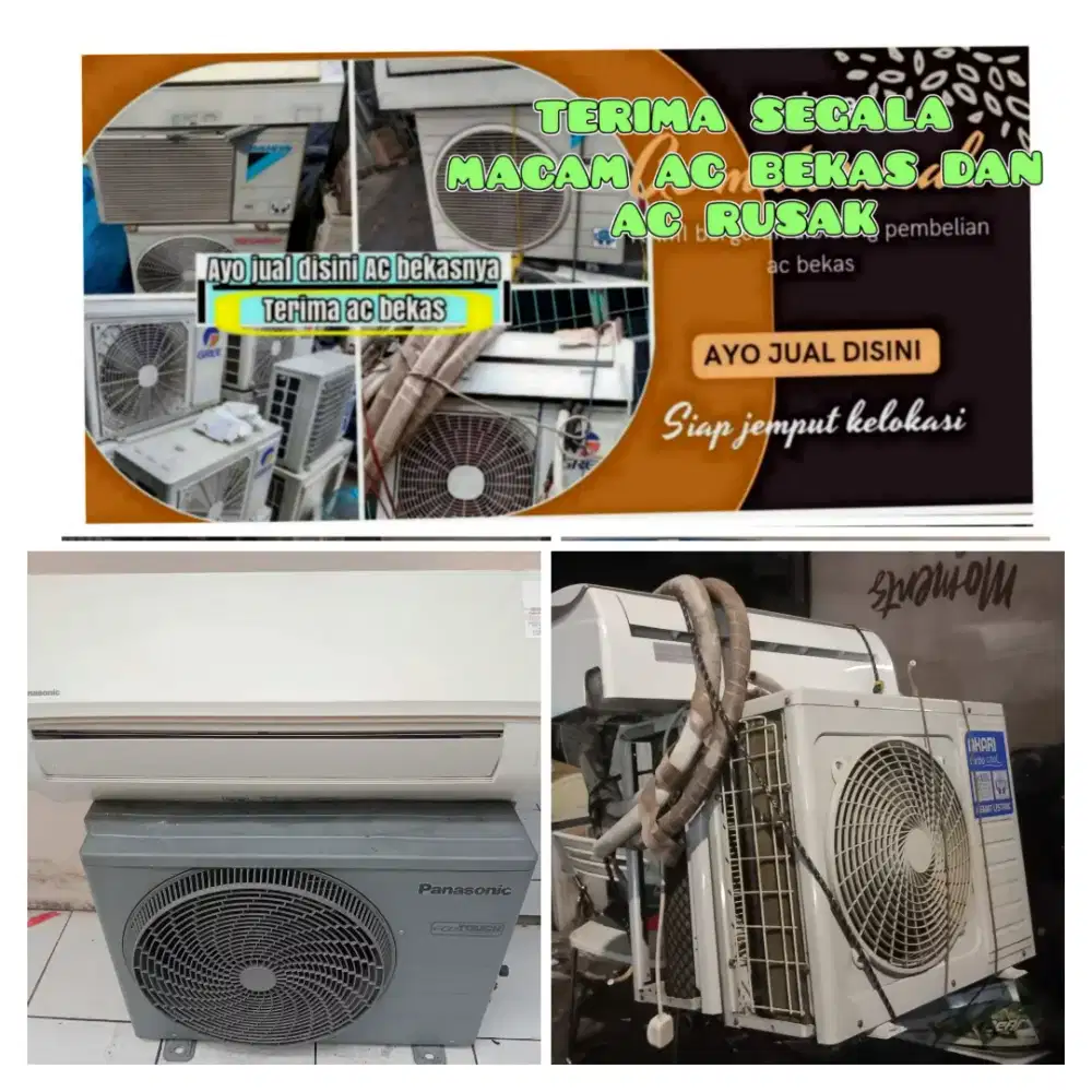 Terima ac bekas rusak