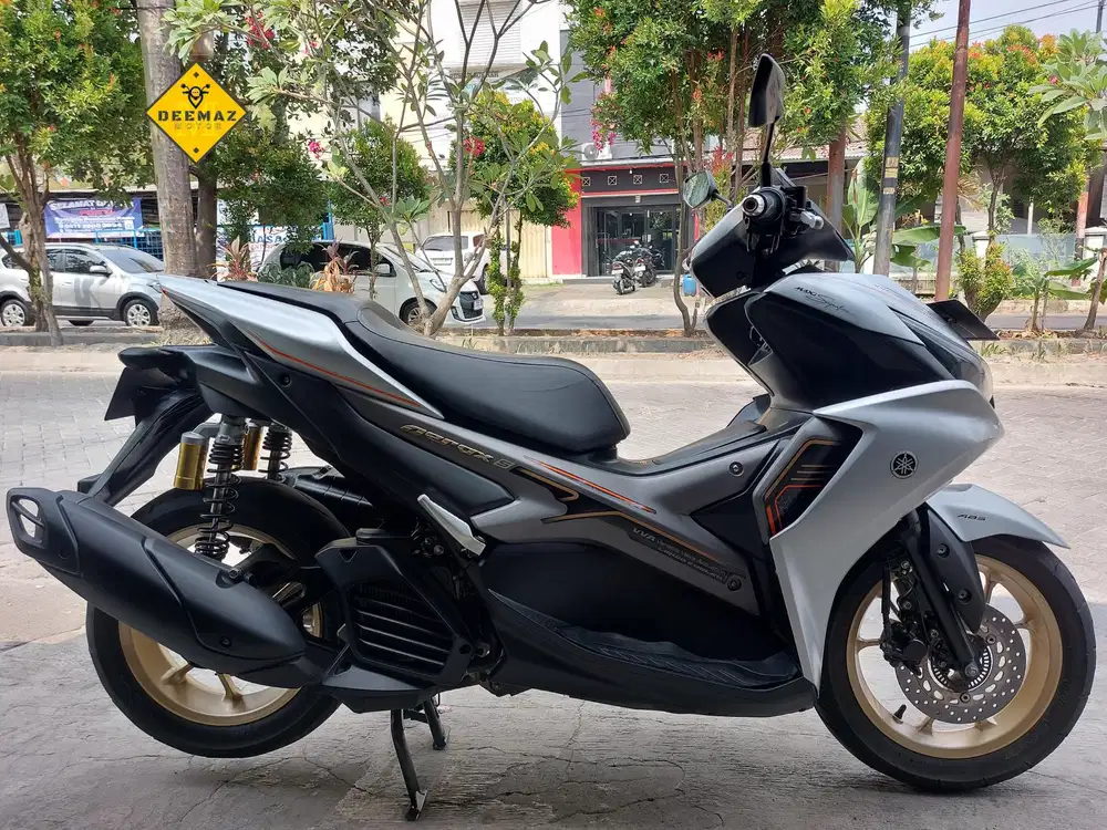(DP 300 Rb)‼️ Aerox ABS Keyless Connected Silver 2022 Cash & Kredit