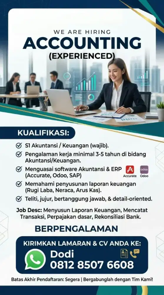 Dicari Accounting Berpengalaman