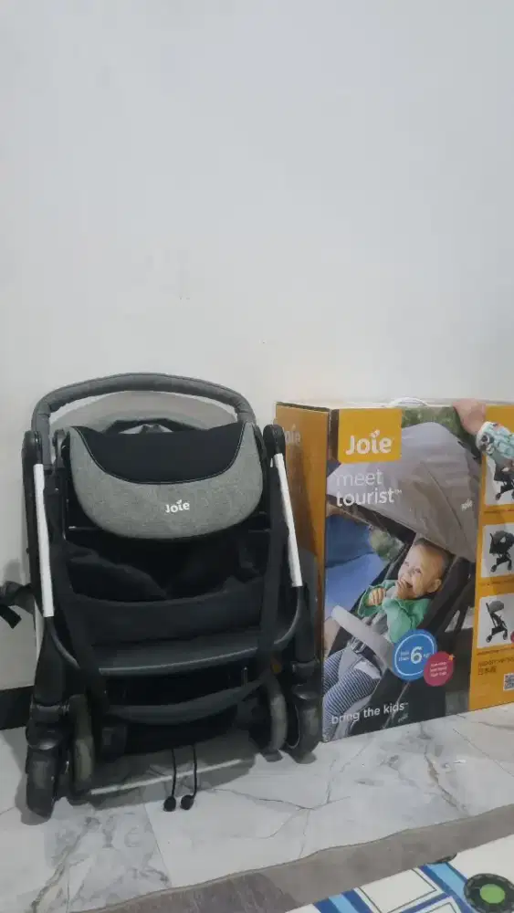 STROLLER BAYI / ANAK JOIE MEET TOURIST J BLACK GREY MURAH