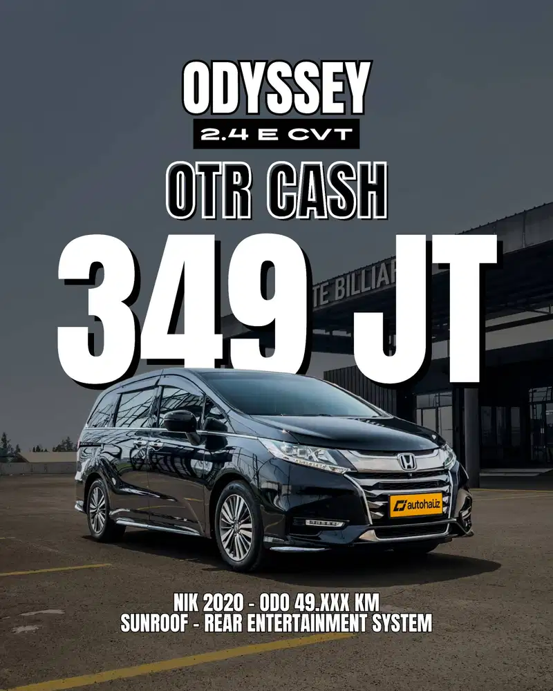 [ HARGA CASH ] HONDA ODYSSEY 2.4 E 2020