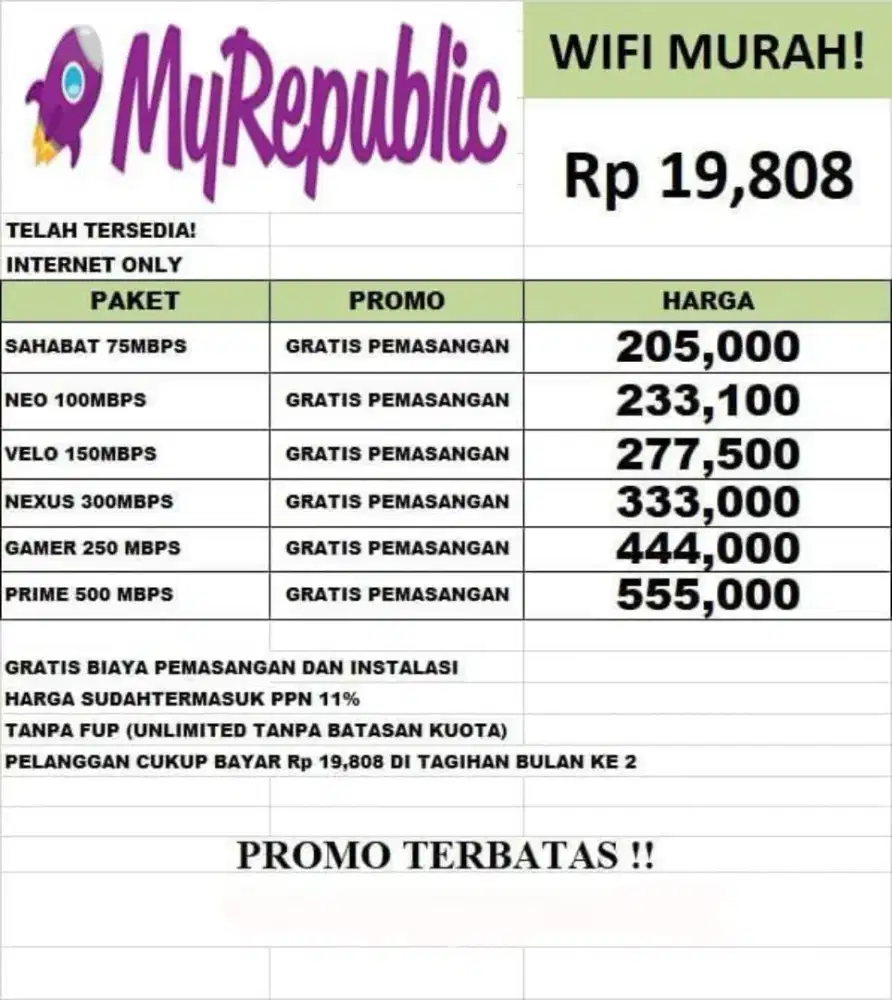 promo Internet Myrepublic WiFi Myrepublic WiFi Murah cepat