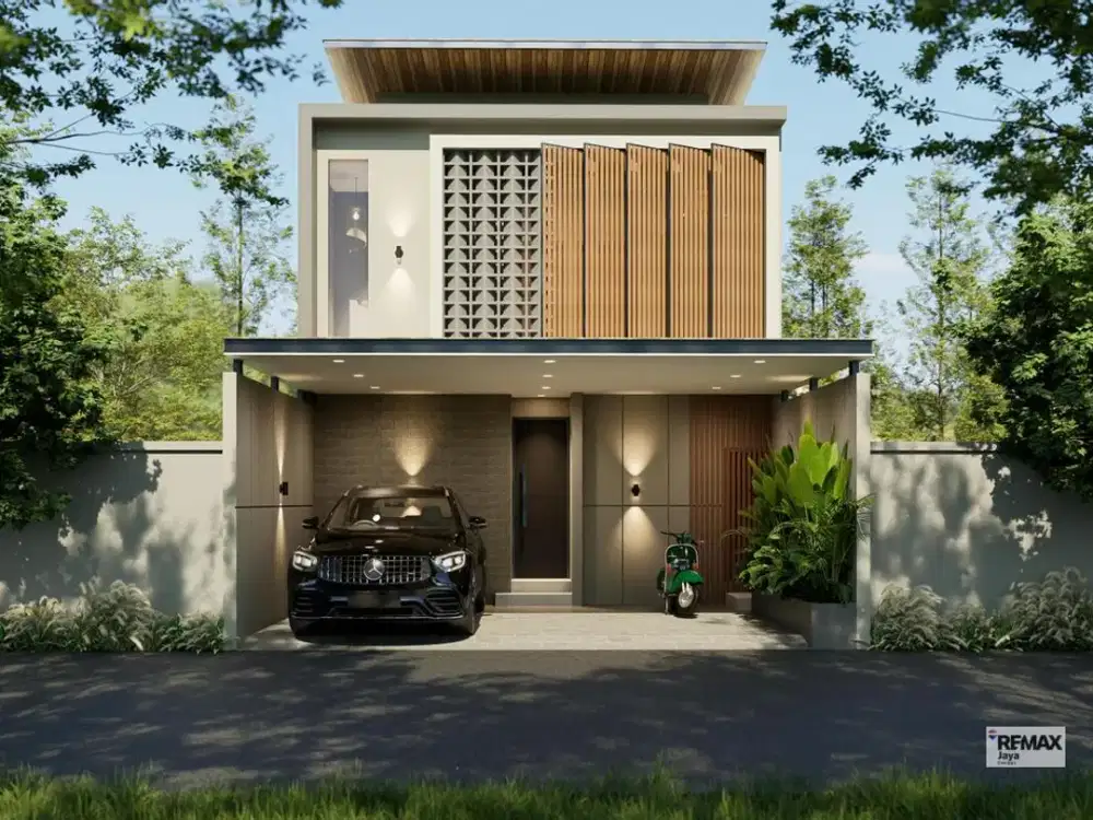 3Br Modern Contemporary Villa For Sale - Freehold North Canggu, Dalung