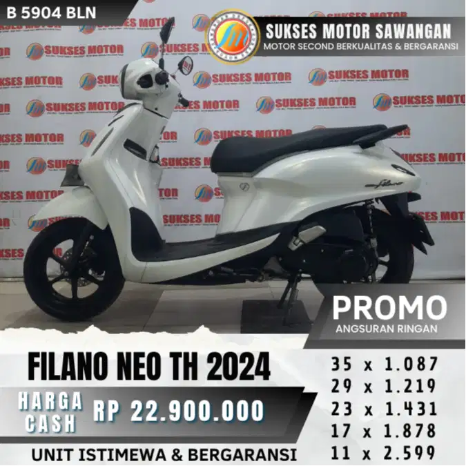 YAMAHA FILANO NEO TH 2024 UNIT MULUS BISA CASH KREDIT BERGARANSI