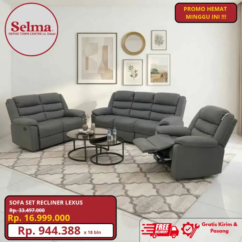Sofa Set Recliner Santai Selma by Informa