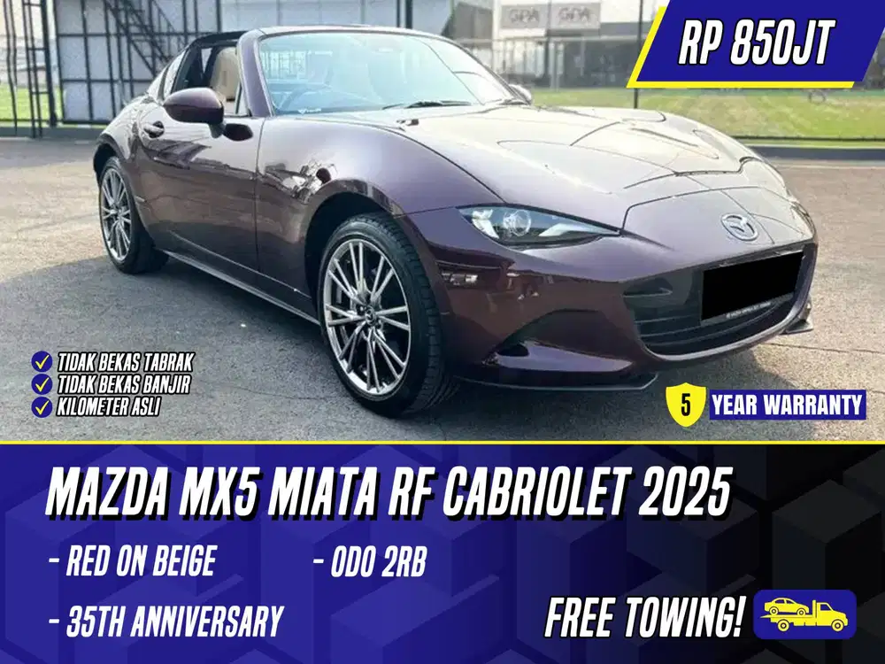 Mazda MX5 Miata RF Cabriolet 35th Anniversary 2025 Red Merah MX 5