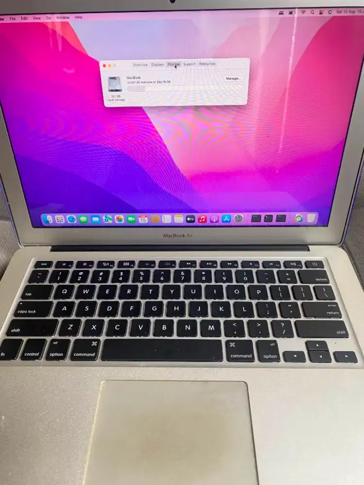 Dijual macbook air 2017 8/256gb