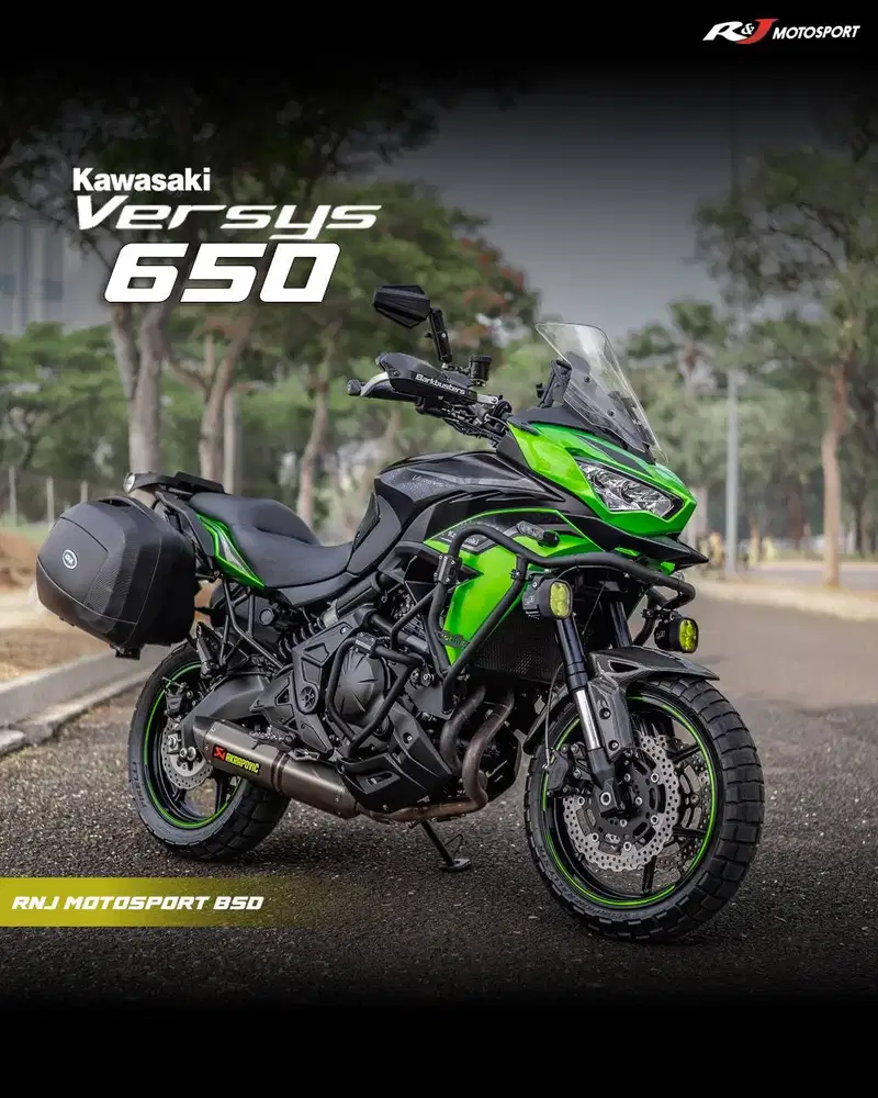 Kawasaki Versys 650 Nik 2023 Warna Hijau Knalpot Akrapovic