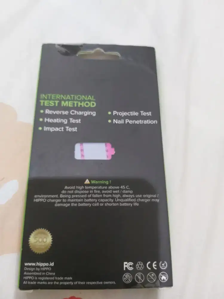 Batteray hp original merk hippo for xmi redmi note4x