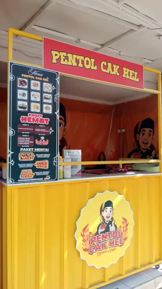Rombong pentol dan dandang