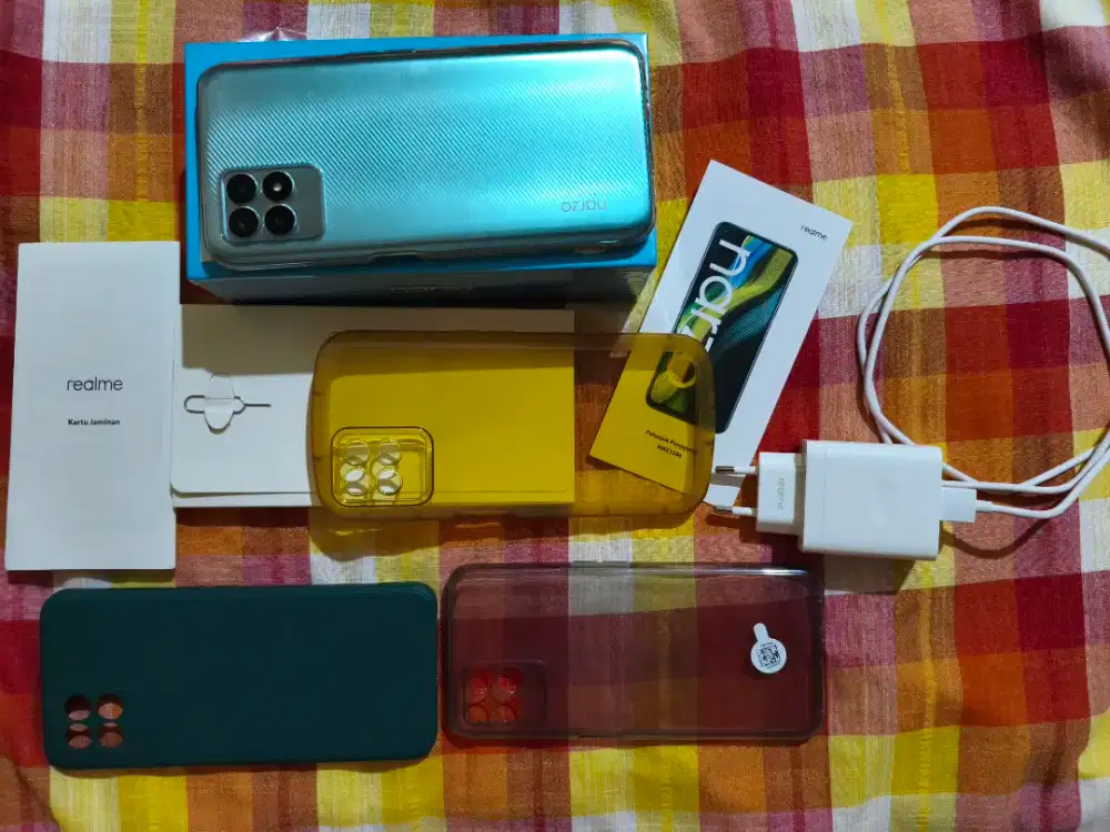 Realme Narzo 50 4/64 Fullset - Speed Blue Bekas Aktivasi 2025 Desember