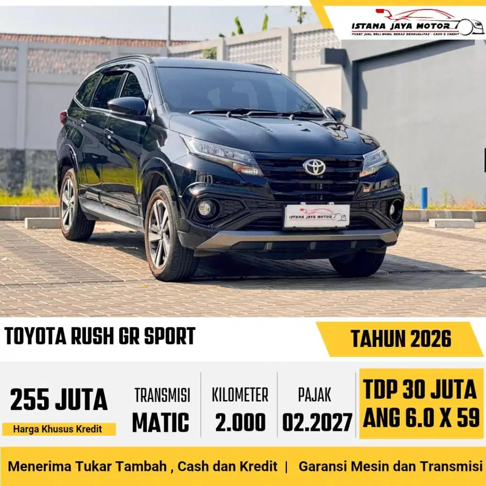 [KM 2RB] All New Toyota Rush GR Sport 1.5 Automatic 2026 Hitam