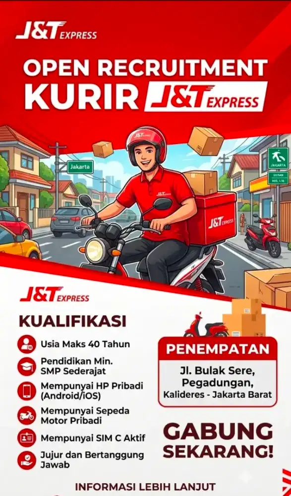 KURIR MOTOR J&T - KALIDERES
