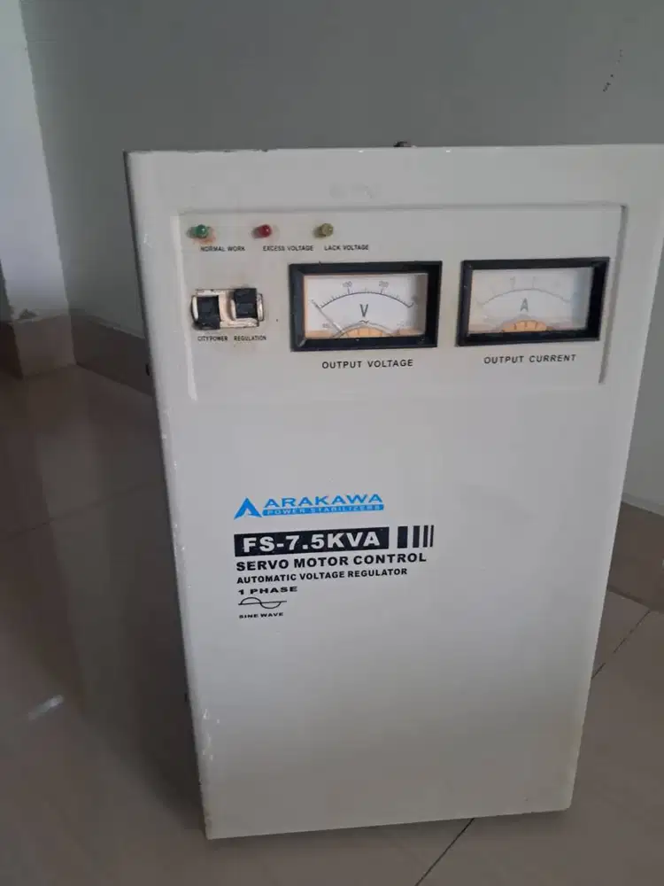 DIJUAL MURAH STABILIZER ARAKAWA 7.5 KVA