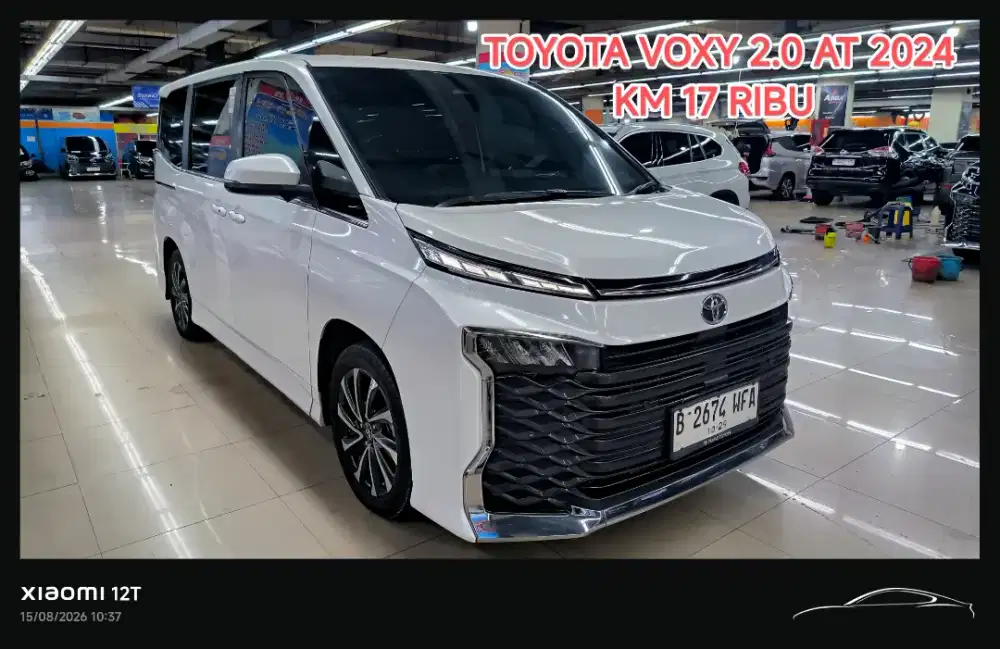 km 17 ribu TOYOTA VOXY 2.0 AT 2024 KONDISI ISTIMEWA
