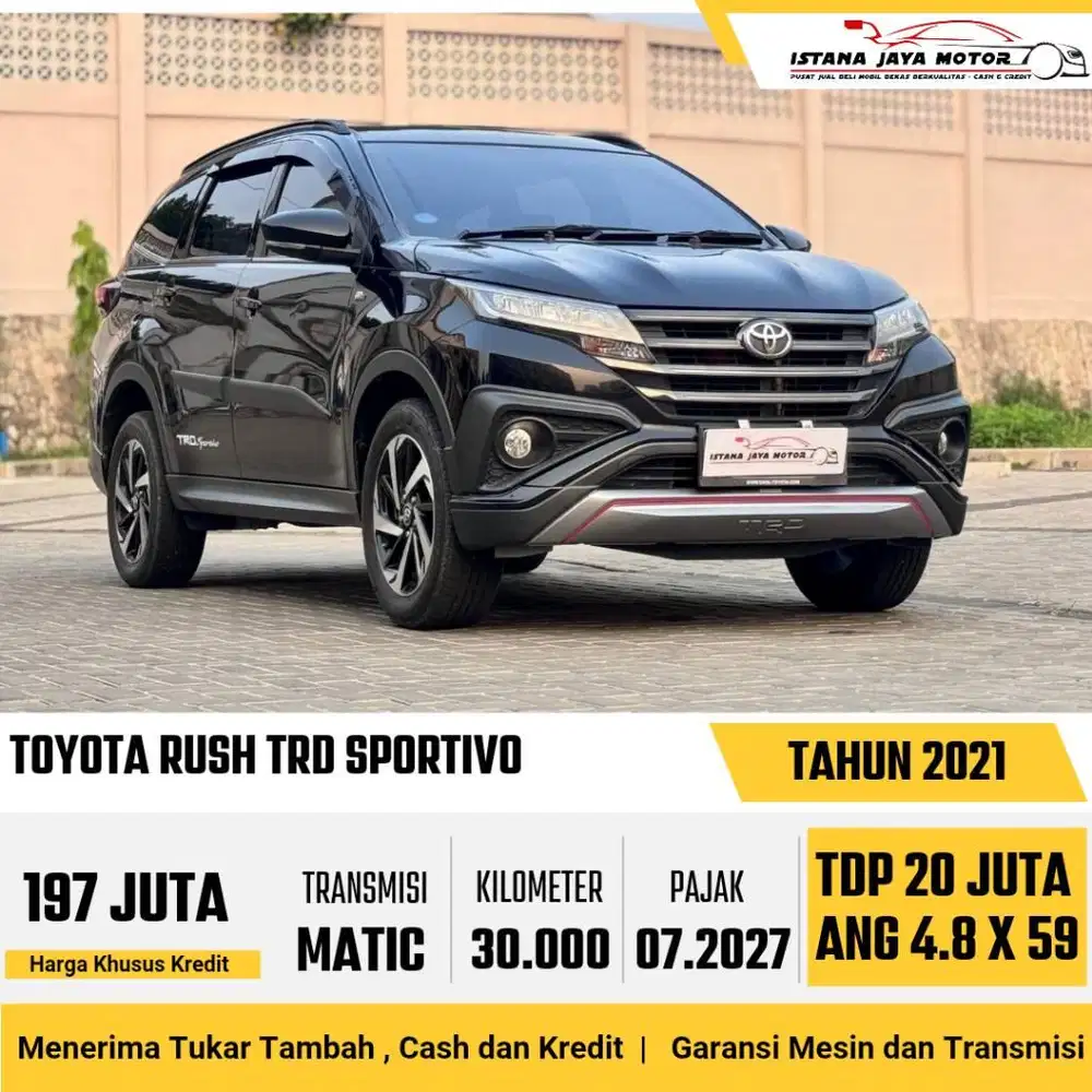 [KM 30RB] Toyota Rush TRD Sportivo 1.5 Automatic 2021 Hitam