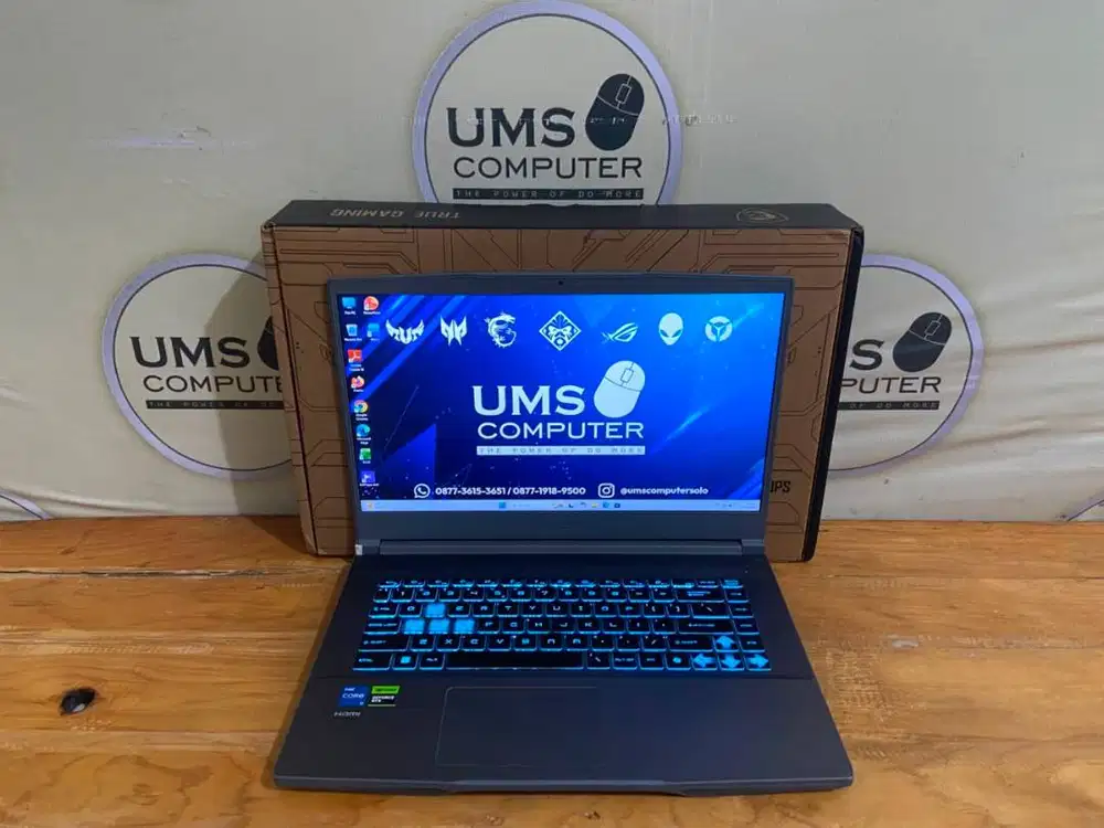 MSI Thin 15 B12UCX Core i5-12450H RAM 8GB SSD 512GB RTX 2050 4GB