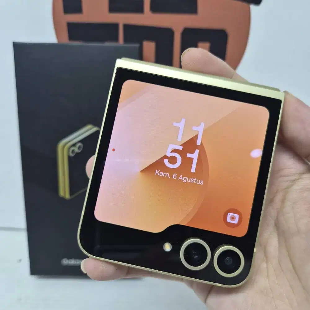 Samsung Z  FLIP 6 Yellow 12/256GB FULLSET Mulus No Minus Ex Sein RESMI