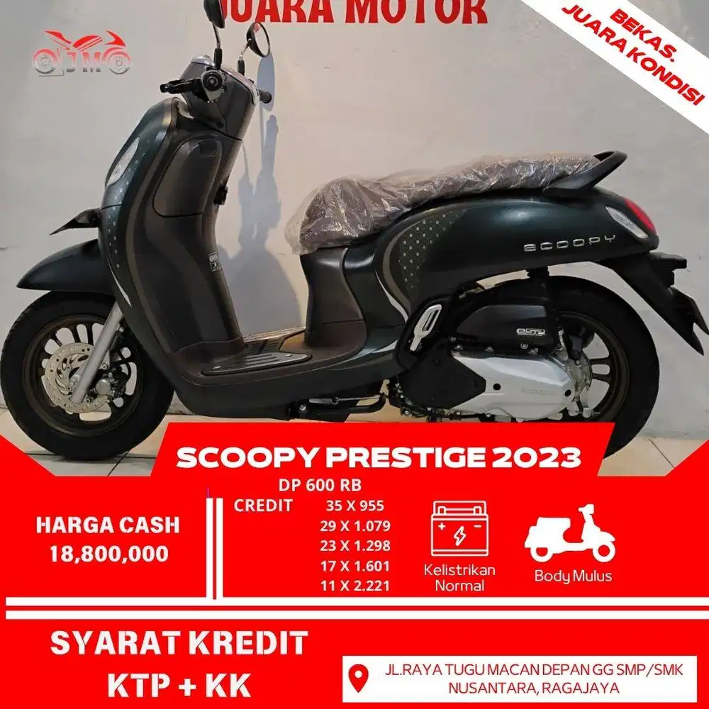 SCOOPY PRESTIGE 2023 CREDIT DP RINGAN PROSES MUDAH DAN CEPAT