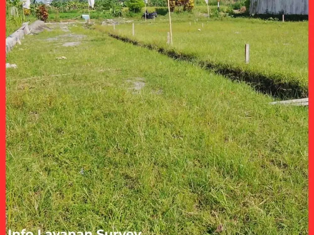 Tanah Timur Pasar Gentan Jogja Cocok Hunian Luas 100m2 an