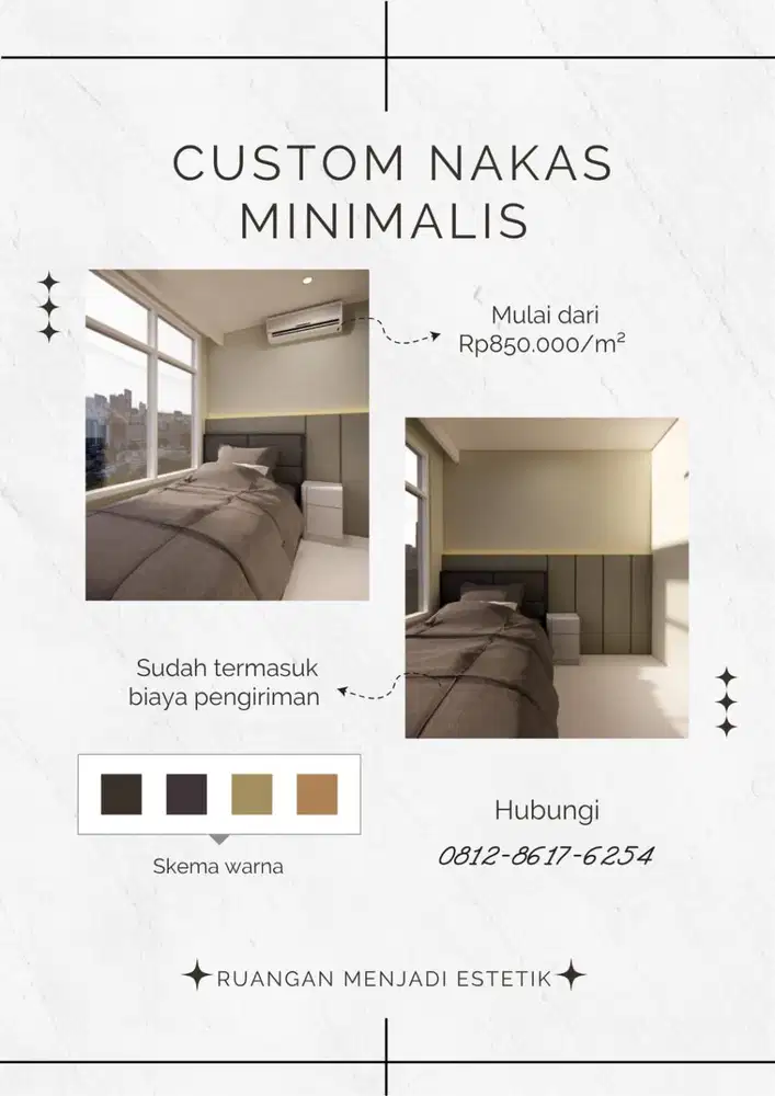 Custom Nakas Minimalist HPL Luar-Dalam