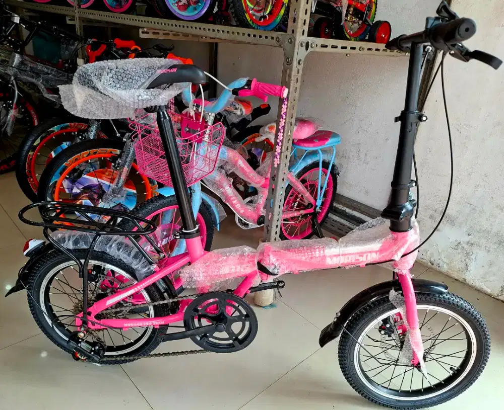 SEPEDA LIPAT 16 INCH MORISON BY PACIFIC ( Gigi 7 Speed & Rem Cakram )