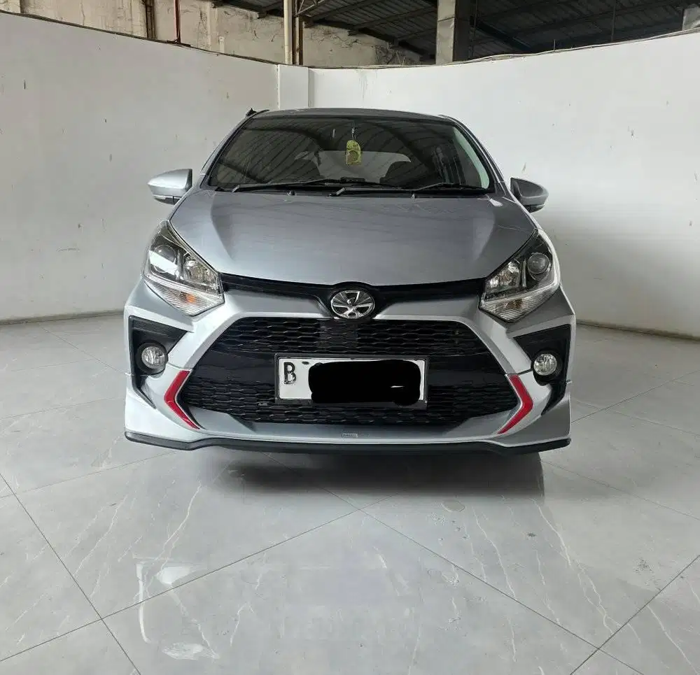 Low km 36rban Toyota Agya G TRD AT ( Matic ) 2021 Silver Mulus genap