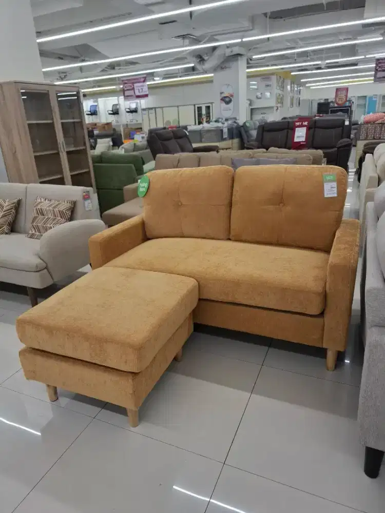 Sofa Sudut L 2 Dudukan Terracota