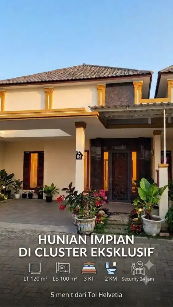Dijual Rumah Townhouse Lebar 8M