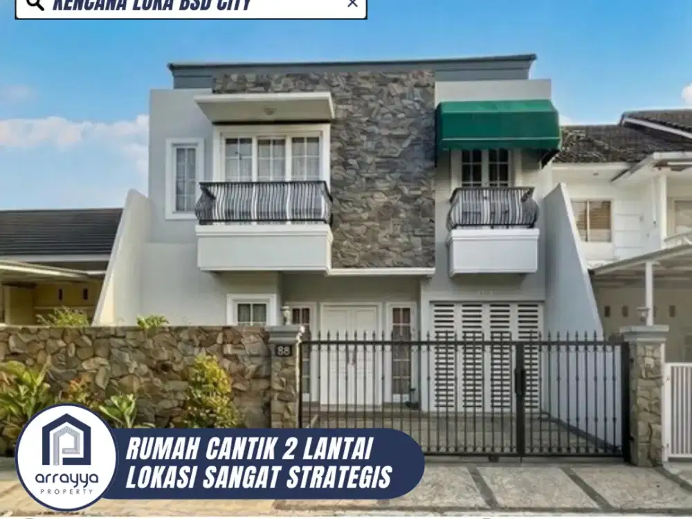 DIJUAL RUMAH CANTIK SIAP HUNI LOKASI STRATEGIS DI KENCANA LOKA BSD (MRB73)