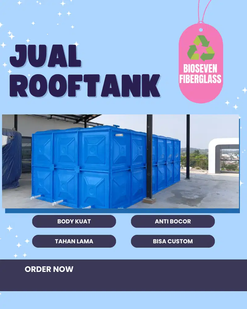 Jual Rooftank tandon air lantai atas