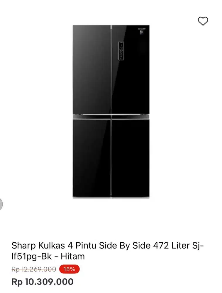 SHARP KULKAS MULTIDOOR 472liter