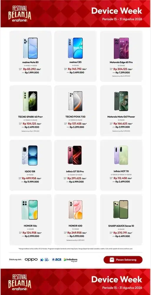 FESTIVAL BELANJA KINI TELAH HADIR DI ERAFONE!!