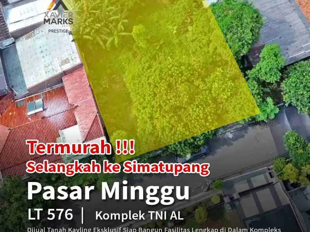 Jual kavling siap bangun hunian exclusiv di komplek TNI AL Pasar Minggu Jaksel
