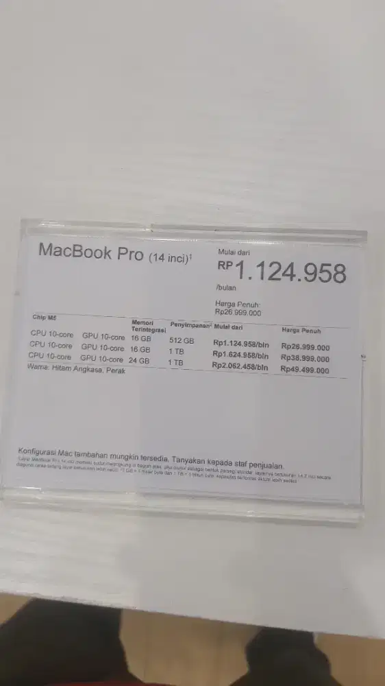 Ready macbook pro terima kredit dan cash