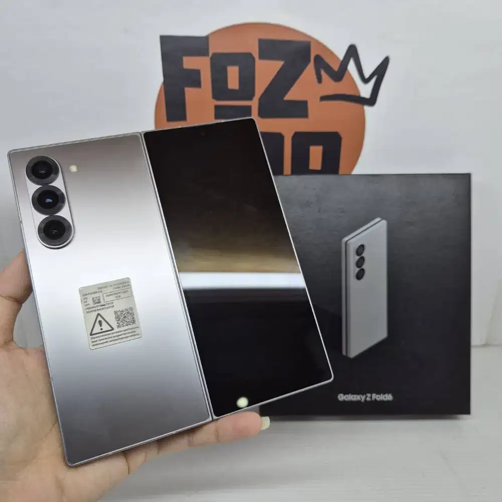 Samsung Z FOLD 6 12/256gb SILVER FULLSET Mulus No Minus LIKE NEW