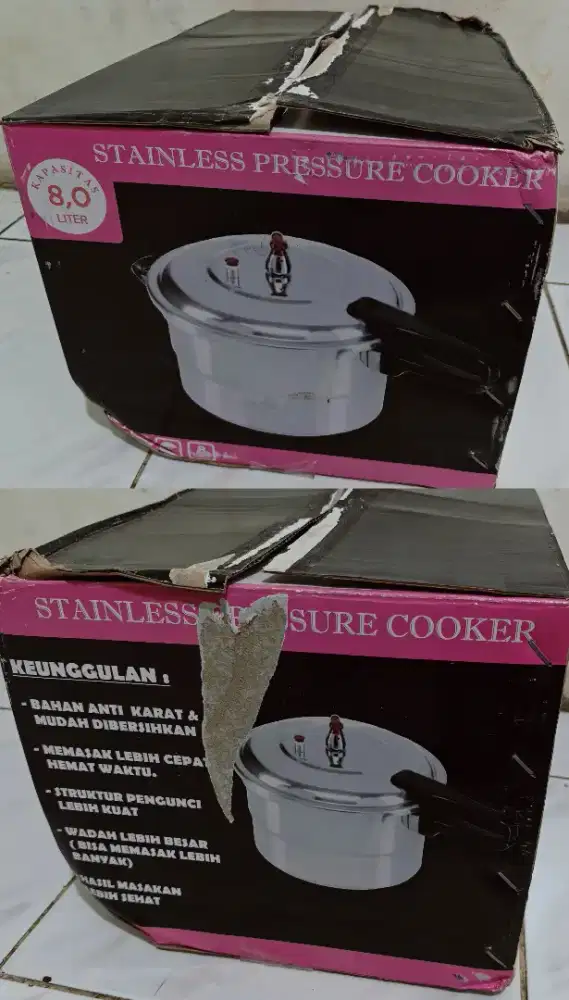 stainless pressure cooker (panci presto)