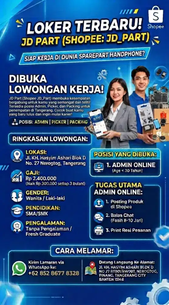 REKRUITMEN ADMIN ONLINE SHOPP