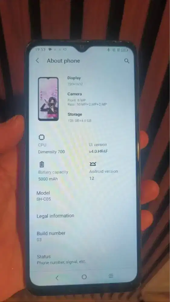 HP Android Sharp Aquos V6 5G 4/128 GB