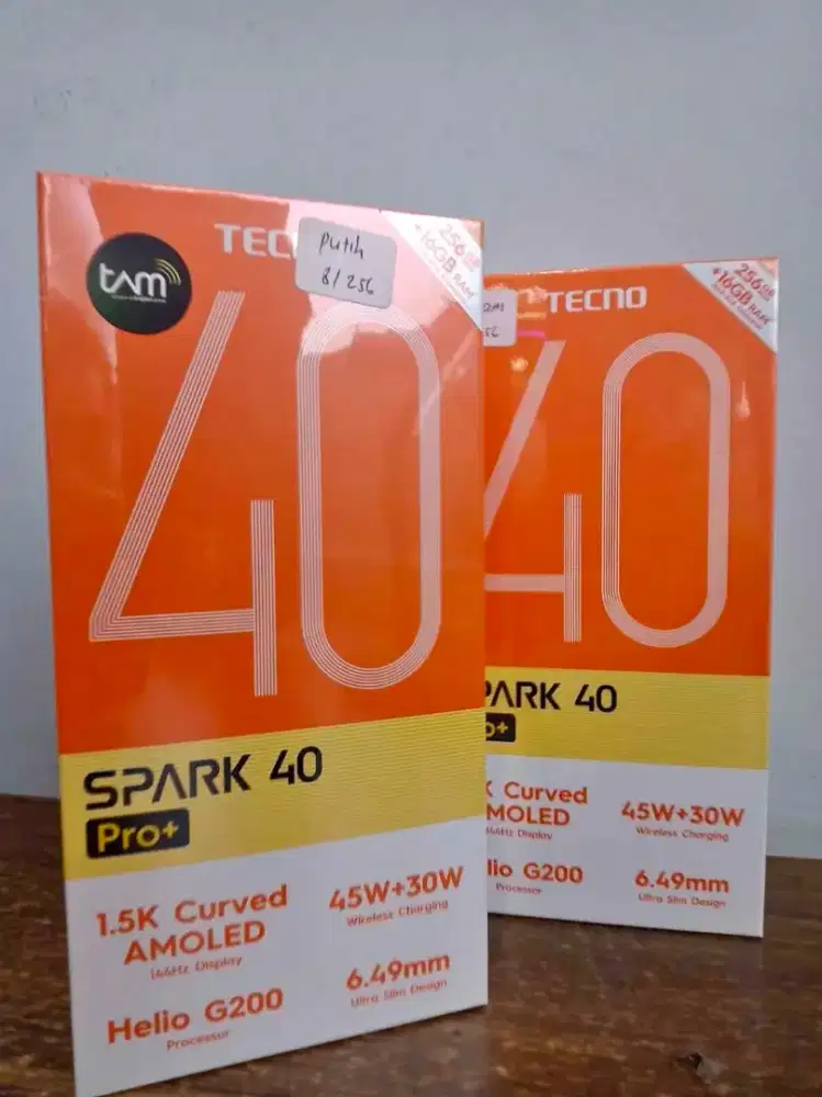 Tecno spark 40 pro+ new garansi resmi