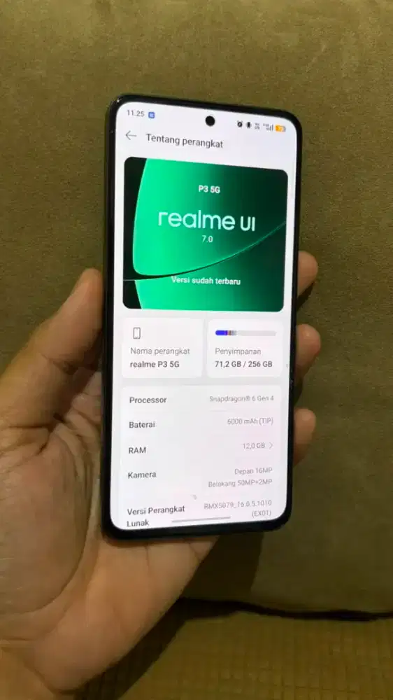 Realme P3 5g 12/256gb hp cas aja