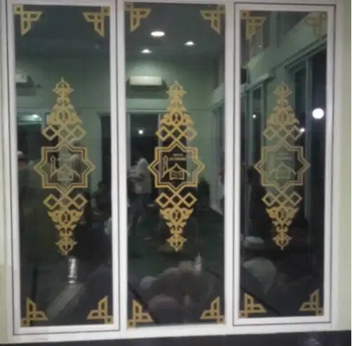 Cutting Sticker Dekorasi kaca Masjid & Mushola