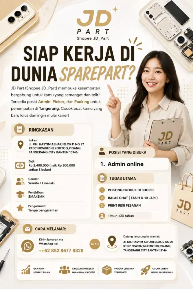 LOWONGAN ADMIN ONLINE SHOPE