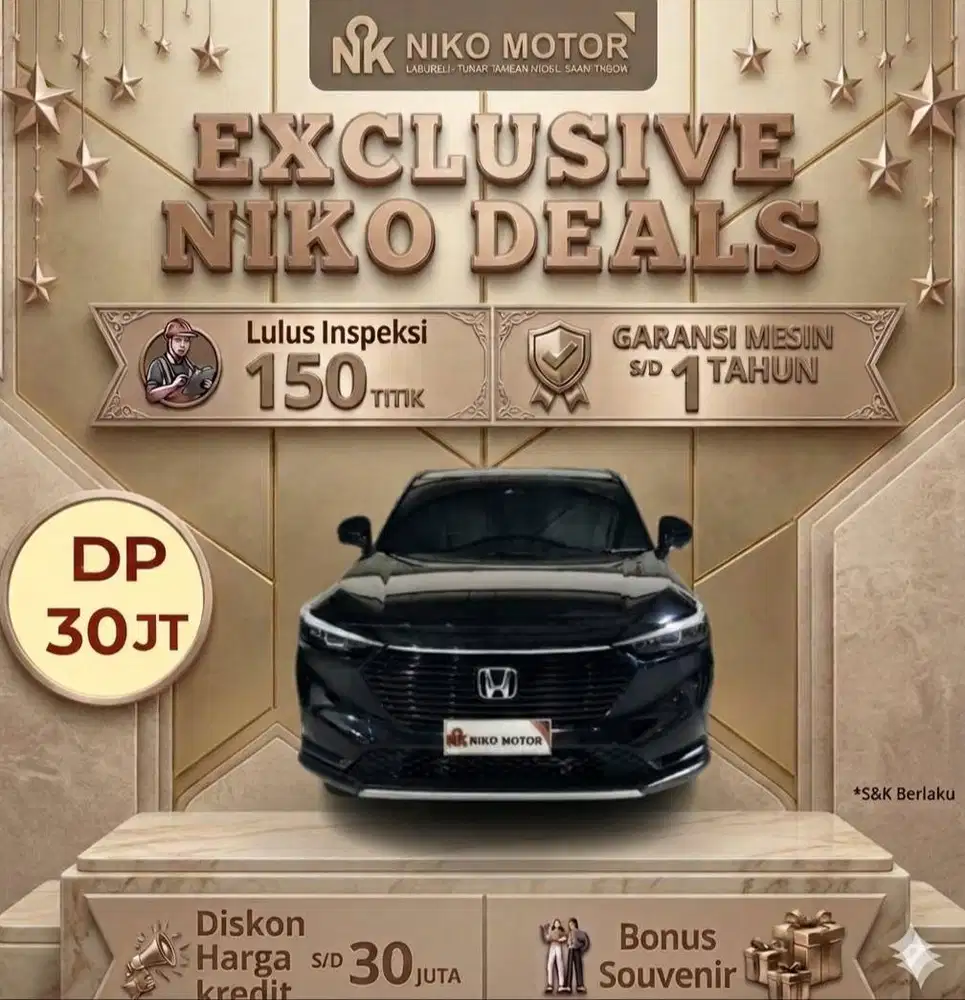 (SPT BARU KM16RB) HRV 1.5 SE (E SPECIAL EDITION) 2024 AT: 2023|2025