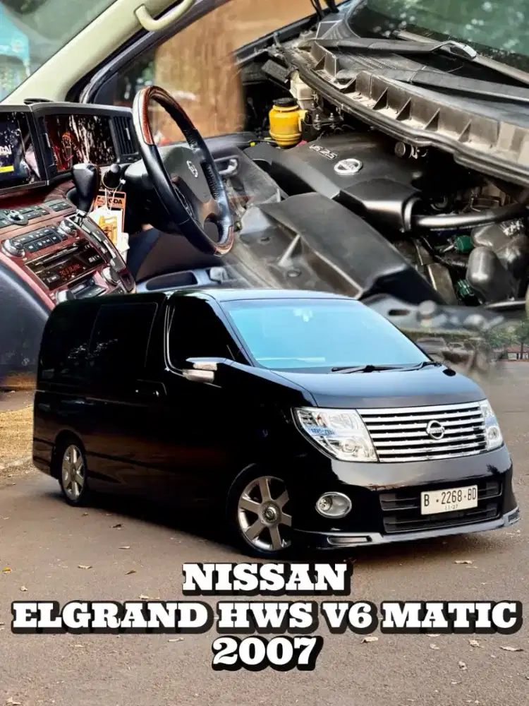 Nissan Elgrand HWS V6 AT Matic 2007 Kondisi Siap Pakai